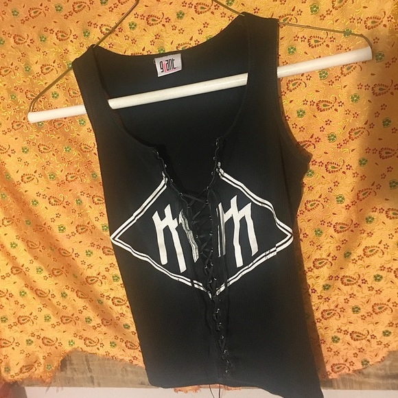 Corset Marilyn Manson Tank Hot Topic 90s - Picture 9 of 10